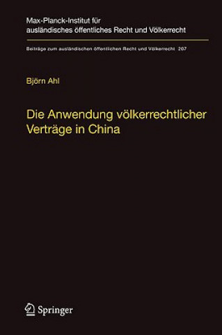 Buch Die Anwendung volkerrechtlicher Vertrage in China Björn Ahl