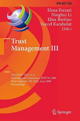 Könyv Trust Management III Elena Ferrari