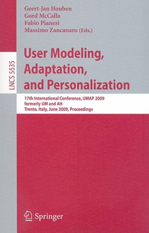 Könyv User Modeling, Adaptation, and Personalization Geert-Jan Houben