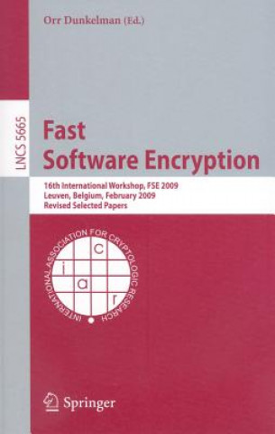 Kniha Fast Software Encryption Orr Dunkelman