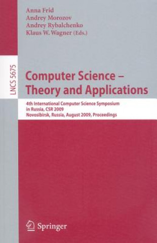 Carte Computer Science - Theory and Applications Anna Frid
