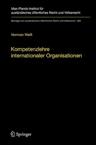Книга Kompetenzlehre internationaler Organisationen Norman Weiß
