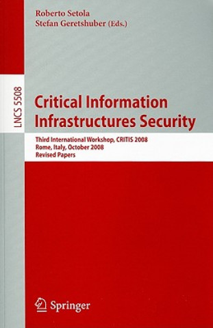 Kniha Critical Information Infrastructure Security Roberto Setola