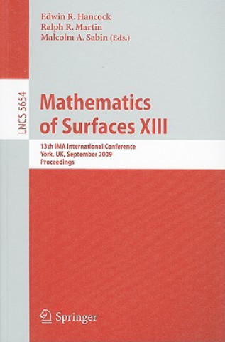 Kniha Mathematics of Surfaces XIII Edwin R. Hancock