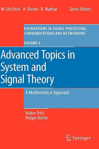 Книга Advanced Topics in System and Signal Theory Volker Pohl