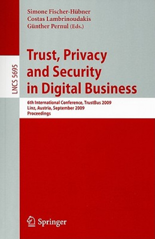 Książka Trust, Privacy and Security in Digital Business Simone Fischer Hübner