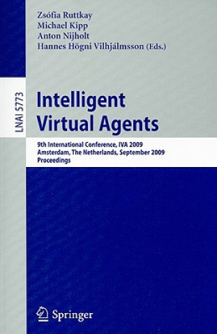 Книга Intelligent Virtual Agents Zsófia Ruttkay