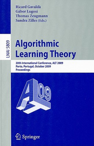 Könyv Algorithmic Learning Theory Ricard Gavald