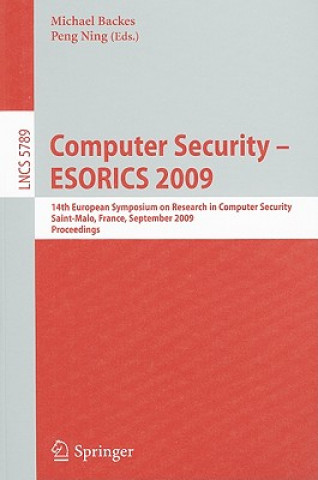Kniha Computer Security -- ESORICS 2009 Michael Backes