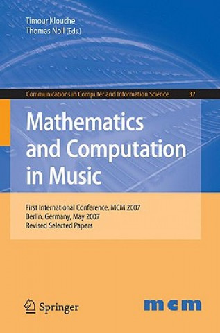Kniha Mathematics and Computation in Music Timour Klouche