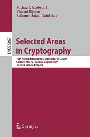 Kniha Selected Areas in Cryptography Michael J. Jacobson