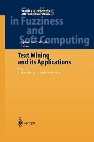 Kniha Text Mining and its Applications Spiros Sirmakessis