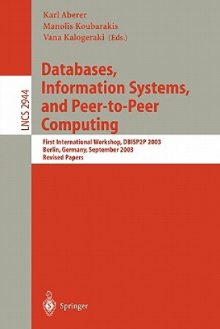 Carte Databases, Information Systems, and Peer-to-Peer Computing Karl Aberer