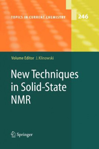 Book New Techniques in Solid-State NMR Jacek Klinowski