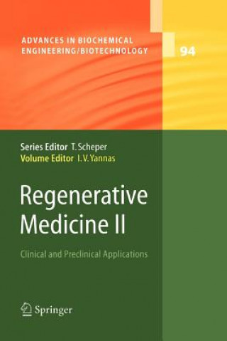Książka Regenerative Medicine II Ioannis V. Yannas