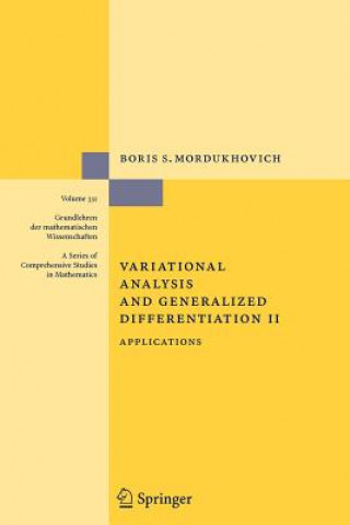 Buch Variational Analysis and Generalized Differentiation II Boris S. Mordukhovich