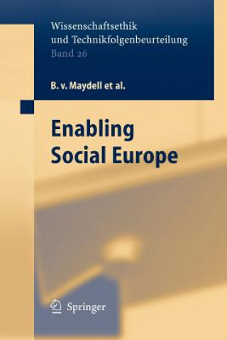 Kniha Enabling Social Europe Bernd von Maydell