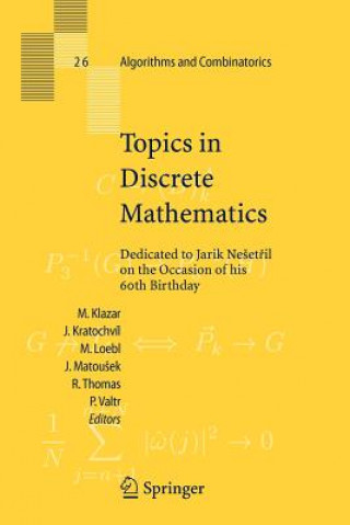 Książka Topics in Discrete Mathematics Martin Klazar