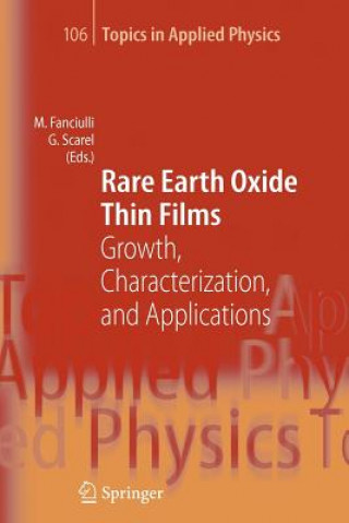 Könyv Rare Earth Oxide Thin Films Marco Fanciulli