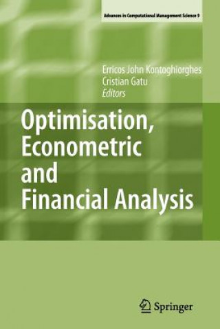 Carte Optimisation, Econometric and Financial Analysis Erricos Kontoghiorghes