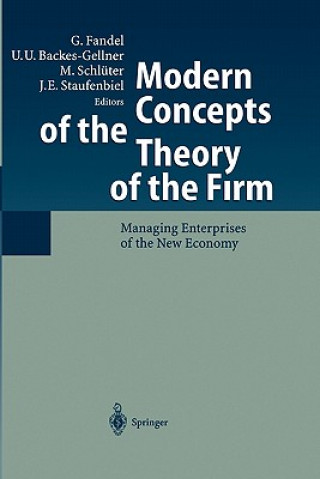 Carte Modern Concepts of the Theory of the Firm Günter Fandel