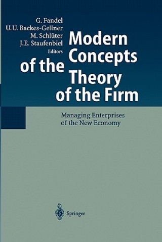 Kniha Modern Concepts of the Theory of the Firm Günter Fandel