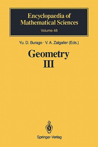 Könyv Geometry III Yu.D. Burago