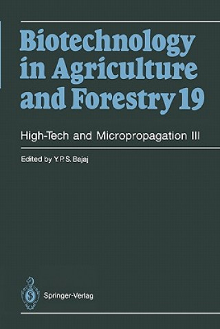 Kniha High-Tech and Micropropagation III Toshiyuki Nagata