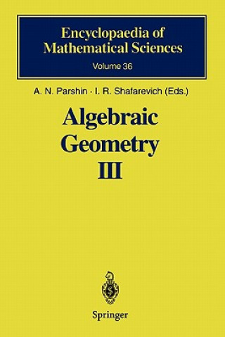 Book Algebraic Geometry III A.N. Parshin