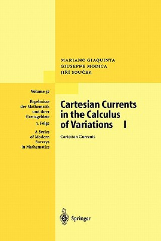 Könyv Cartesian Currents in the Calculus of Variations I Mariano Giaquinta