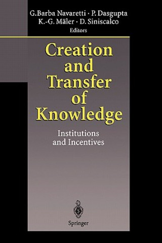 Kniha Creation and Transfer of Knowledge Giorgio Barba Navaretti