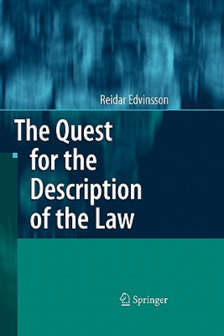 Książka Quest for the Description of the Law Reidar Edvinsson