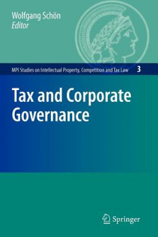 Kniha Tax and Corporate Governance Wolfgang Schön