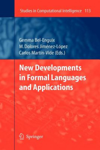 Kniha New Developments in Formal Languages and Applications Gemma Bel-Enguix