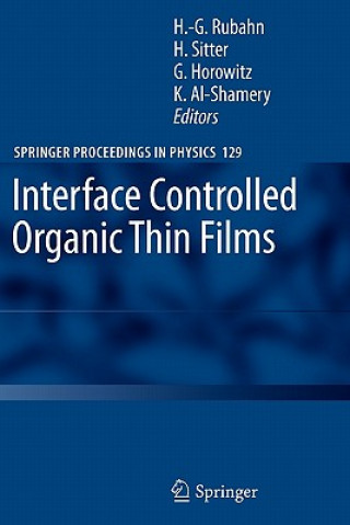 Kniha Interface Controlled Organic Thin Films Horst-Günter Rubahn