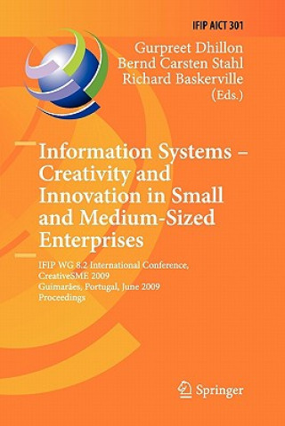 Könyv Information Systems -- Creativity and Innovation in Small and Medium-Sized Enterprises Gurpreet Dhillon