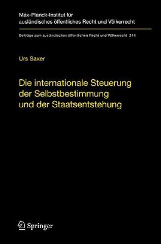 Carte Die internationale Steuerung der Selbstbestimmung und der Staatsentstehung Urs Saxer