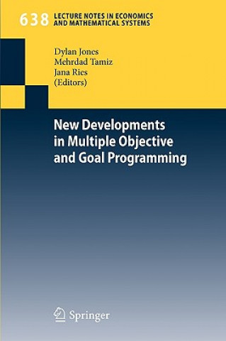 Książka New Developments in Multiple Objective and Goal Programming Dylan Jones