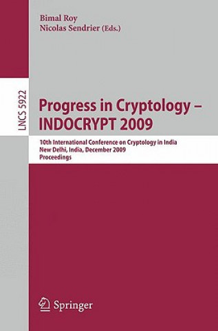 Carte Progress in Cryptology - INDOCRYPT 2009 Bimal Roy