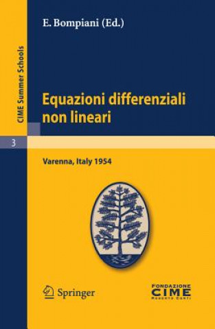 Könyv Equazioni differenziali non lineari E. Bompiani