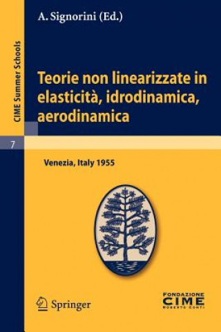 Kniha Teorie Non Linearizzate in Elasticit , Idrodinamica E Aerodinamica A. Signorini