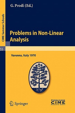 Könyv Problems in Non-Linear Analysis G. Prodi