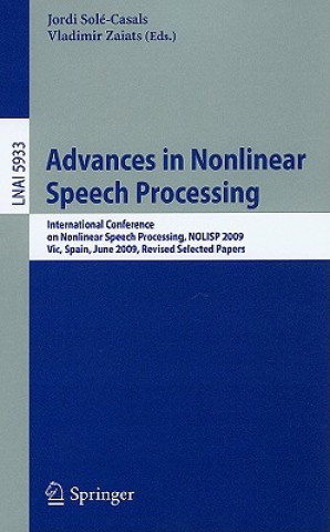 Livro Advances in Nonlinear Speech Processing Jordi Sole-Casals