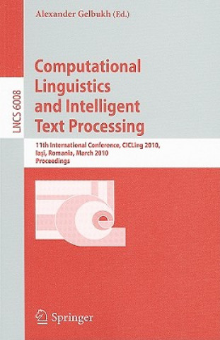 Kniha Computational Linguistics and Intelligent Text Processing Alexander Gelbukh