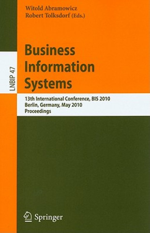 Könyv Business Information Systems Witold Abramowicz