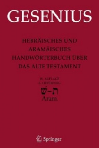 Kniha Hebraisches und Aramaisches Handworterbuch Uber das Alte Testament Wilhelm Gesenius