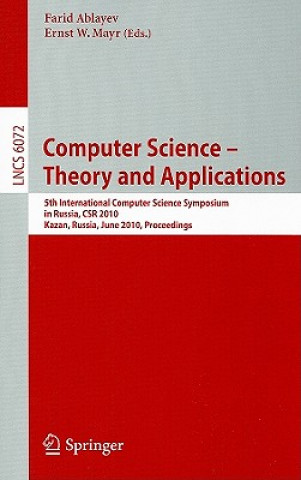 Carte Computer Science -- Theory and Applications Farid M. Ablaev