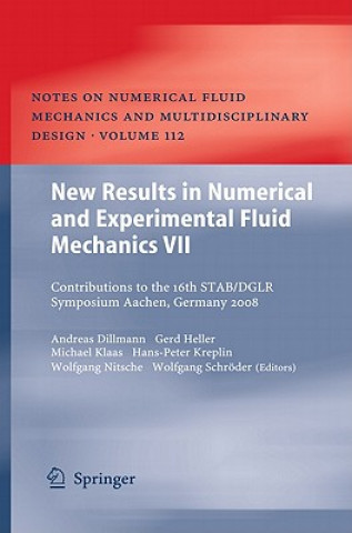 Könyv New Results in Numerical and Experimental Fluid Mechanics VII Andreas Dillmann