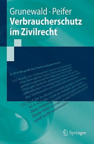 Könyv Verbraucherschutz im Zivilrecht Barbara Grunewald