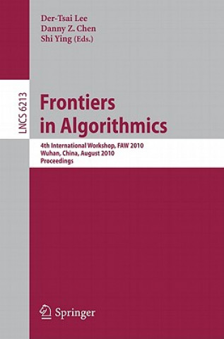 Kniha Frontiers in Algorithms D. T. Lee